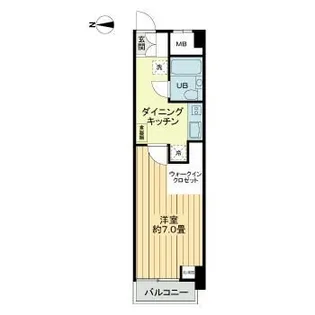 錦町チサンマンション【5階】の間取り