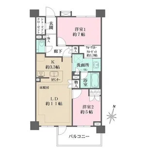 BELISTA四谷大京町【3階】の間取り