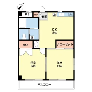 邦栄第3マンション【4階】の間取り
