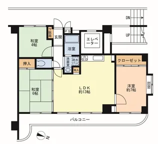 フェリース本庄【4階】の間取り