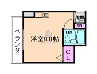 REBANGA十三アパートメント【3階】の間取り