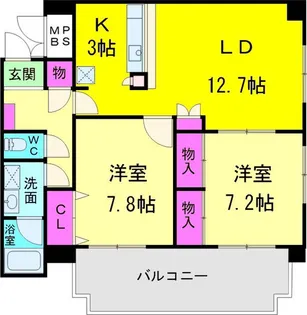 セレーノ M【6階】の間取り
