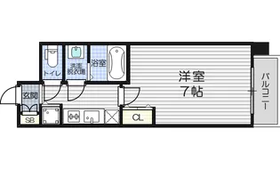 クリスタルグランツ梅田【3階】の間取り