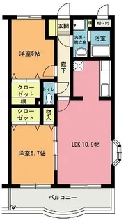 サニーハイツ小泉【1階】の間取り