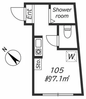 AP403 クリアスタイル護国寺【1階】の間取り