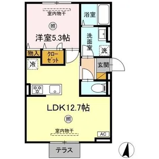 イルマーレ【1階】の間取り