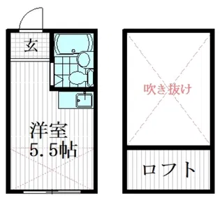 サンライト東中野【2階】の間取り