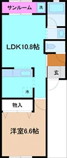 ファビュラスV【2階】の間取り