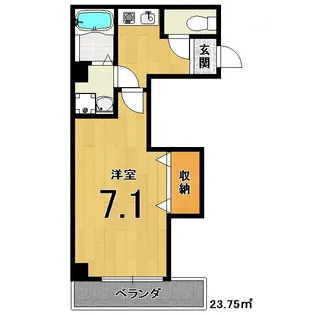 ペンドルトン高辻【2階】の間取り