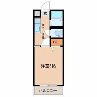 ブラッサム【4階】の間取り