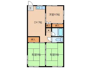 水晶山レジデンス【2階】の間取り