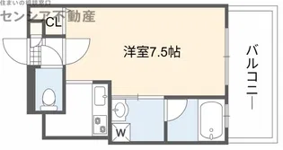 アクティコートクリスタル京橋【7階】の間取り