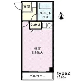 コーポ三和新大宮II号館【2階】の間取り