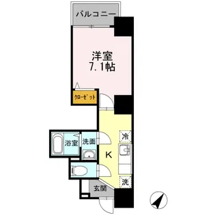 フィールドライズ日本橋【6階】の間取り