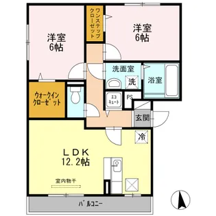 スウィート松本【3階】の間取り
