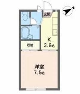ジュネスヒル【2階】の間取り