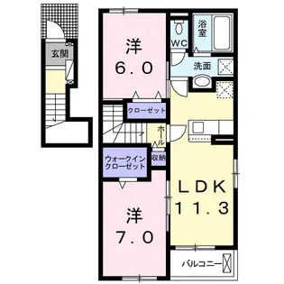 ソノ フェリーチェI【2階】の間取り
