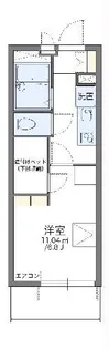 レオパレスワイナーム【2階】の間取り