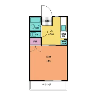 ブルーベルハイツ【1階】の間取り