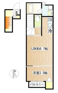 LibraCourt文化町【2階】の間取り