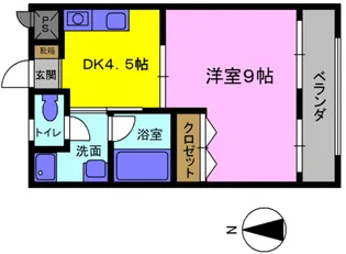 コムフォート21【4階】の間取り