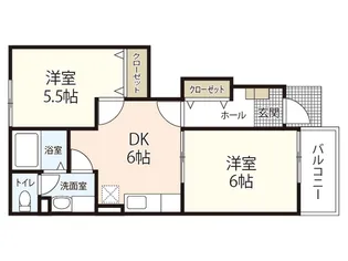 リバーサイド【1階】の間取り