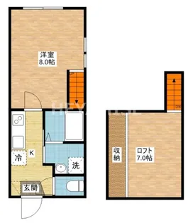 ルソリエール【1階】の間取り