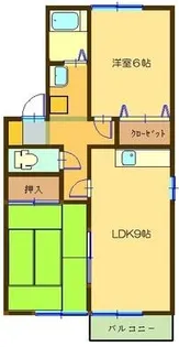 セジュールシャルダン【1階】の間取り