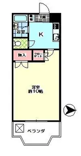 シャングリラ花園【4階】の間取り