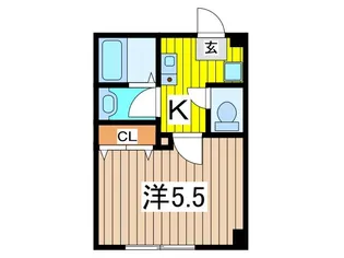 B’2nd蕨【1階】の間取り