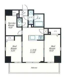 Alivis西葛西norte【7階】の間取り