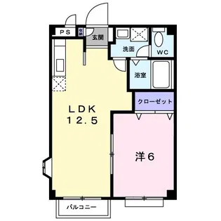 サザン・クロス【1階】の間取り
