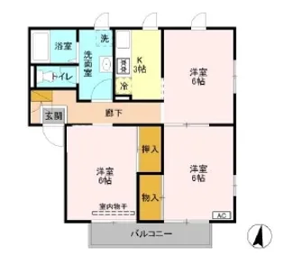 3Kの間取り画像