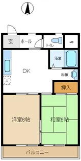 愛知県豊田市京町6【アパート】の間取り