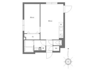 エルファーロ代々木【3階】の間取り