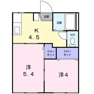 コーポ・美樹【2階】の間取り