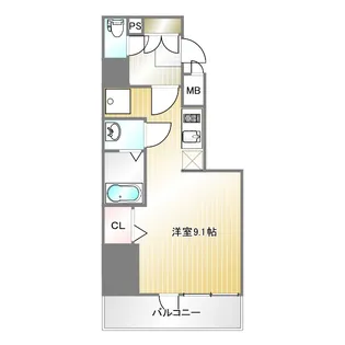 セオリー神戸ウエストゲート【1階】の間取り