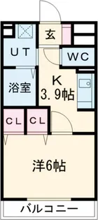 1Kの間取り画像