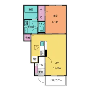 ヒカルサ松阪長月町【1階】の間取り
