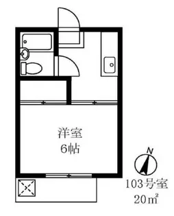 ホワイトコートカヤ【1階】の間取り