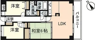 シーブリーズ東原壱番館【7階】の間取り
