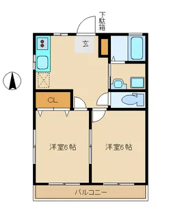 メゾン愛宕【2階】の間取り