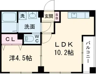 エクセレント天理【3階】の間取り