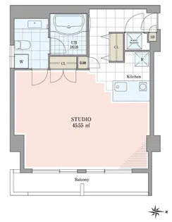 ホテル&レジデンス六本木【7階】の間取り