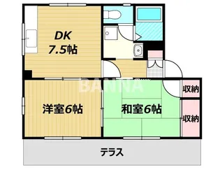 タウニィ小橋【1階】の間取り