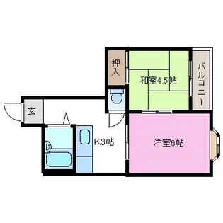 2Kの間取り画像