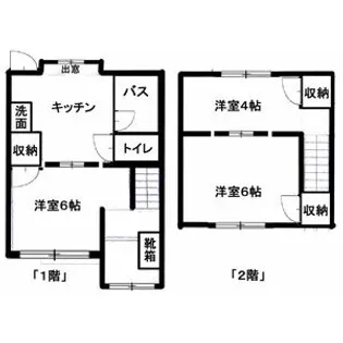 メゾネット川島東【1階】の間取り