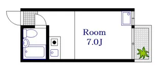 広島県広島市中区西平塚町【マンション】の間取り