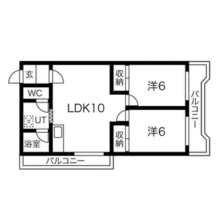 コーポラス今宿【3階】の間取り