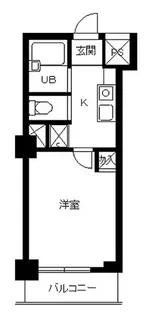 スカイコート新宿御苑前【1階】の間取り